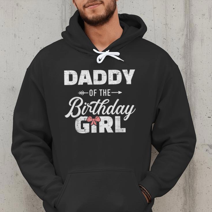 Daddy Of The Birthday Daughter Girl Matching Family For Dad Men Hoodie