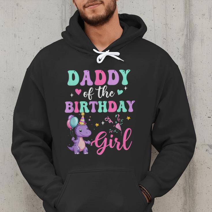 Daddy Of The Birthday For Girl Dinosaur T-Rex Party Family Men Hoodie