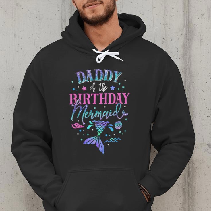 Daddy Of The Birthday Mermaid Party Matching Family Dad Men Hoodie