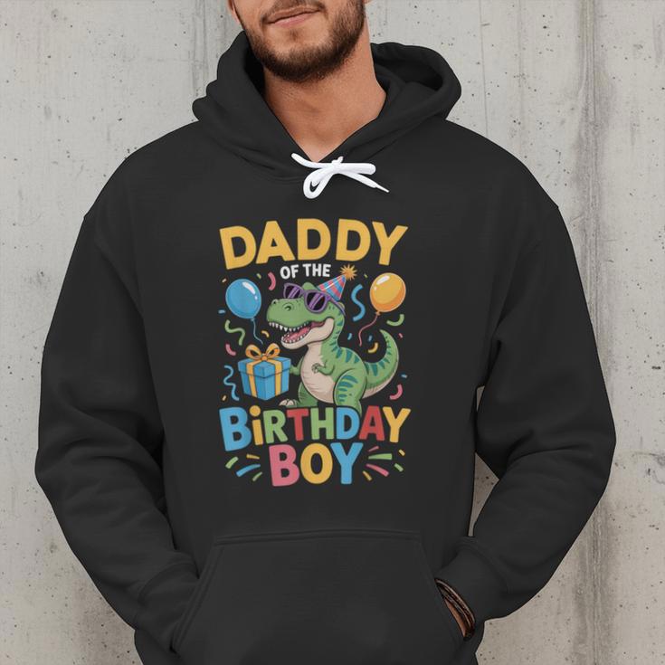 Daddy Of The Birthday Party Outfit Dinosaur Squad Dad Men Hoodie