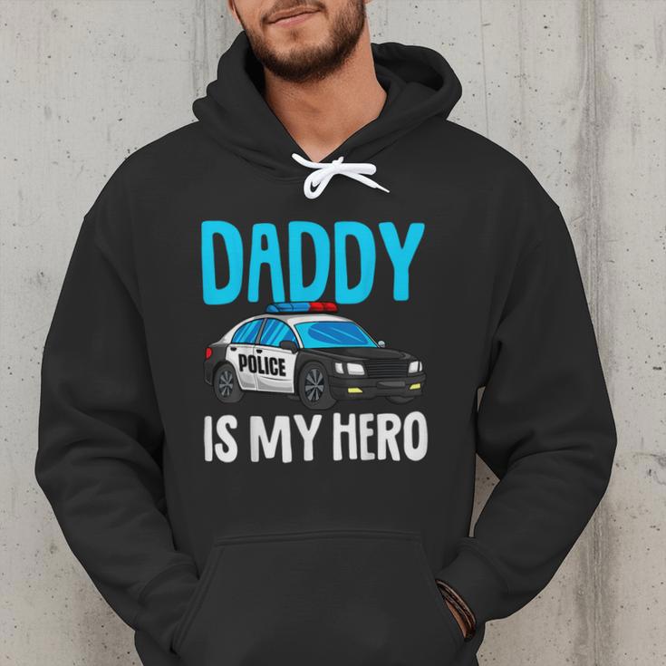 Daddy Is My Hero Police Toddler Police Officer Cop Boys Kids Men Hoodie