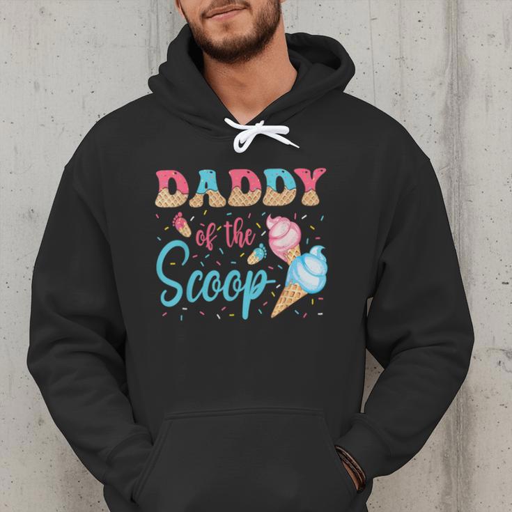 Daddy Of The Scoop Ice Cream Gender Reveal Baby Shower Men Hoodie