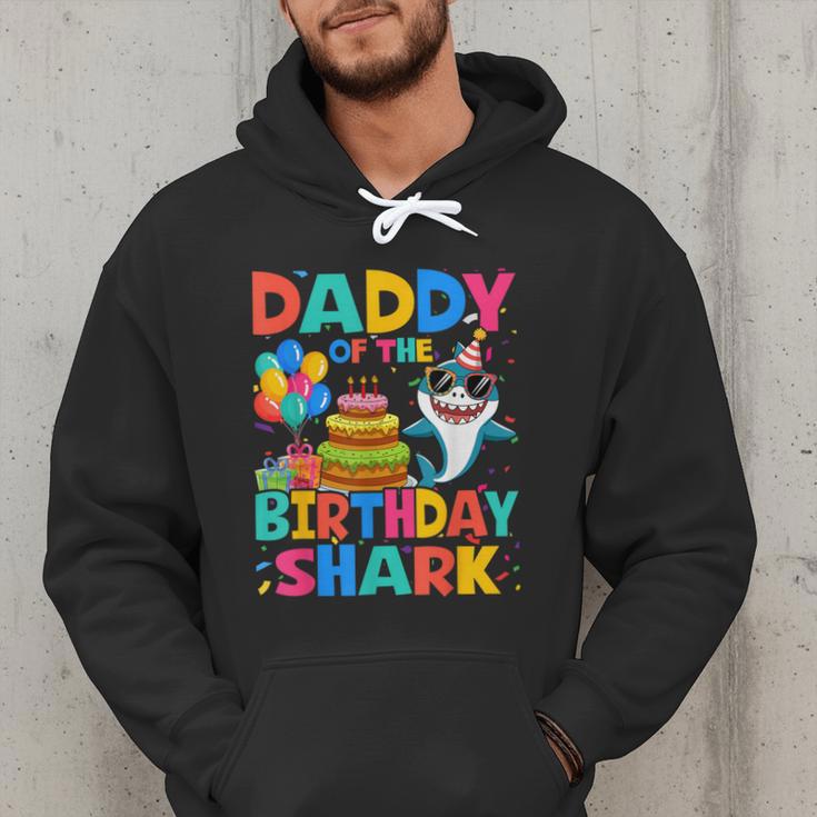 Daddy Of The Shark Birthday Dad Matching Family Men Hoodie