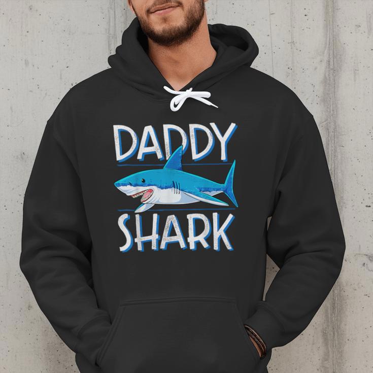 Daddy SharkShirt Fathers Day Family Matching Dad Men Hoodie