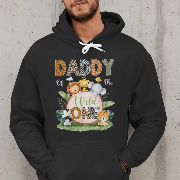 Daddy Of The Wild One 1St Birthday Kids Safari Jungle Men Hoodie