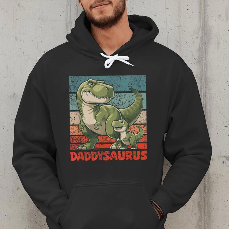 Daddysaurus Father's Day Best Dad T-Rex Papa Men Hoodie