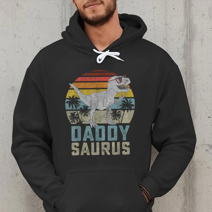 DaddysaurusRex Dinosaur Daddy Saurus Family Matching Men Hoodie