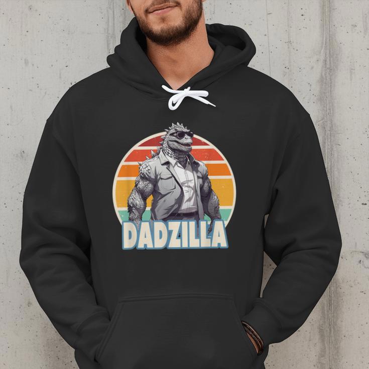 Dadzilla The Rad Dad Kaiju Vibes Men Hoodie