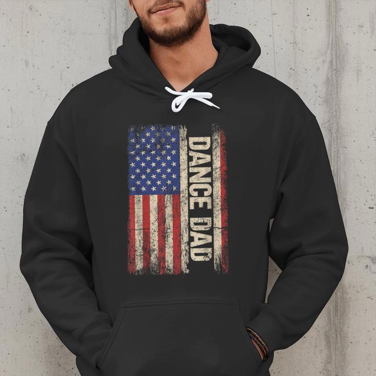 Dance Dad US American Flag Shirt Dancer Dancing Father Men Men Hoodie