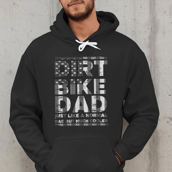Dirt Bike DAD Bike Motocross Enduro US Flag Shirt T-Shirt Men Hoodie