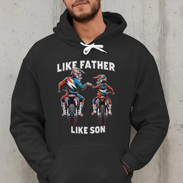 Dirt Bike Family Father Son Motocross Off-Road MX Dad Boys Men Hoodie