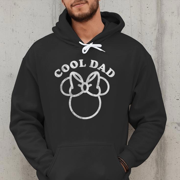 Disney Minnie Mouse Father's Day Girl Cool Dad Distressed Men Hoodie