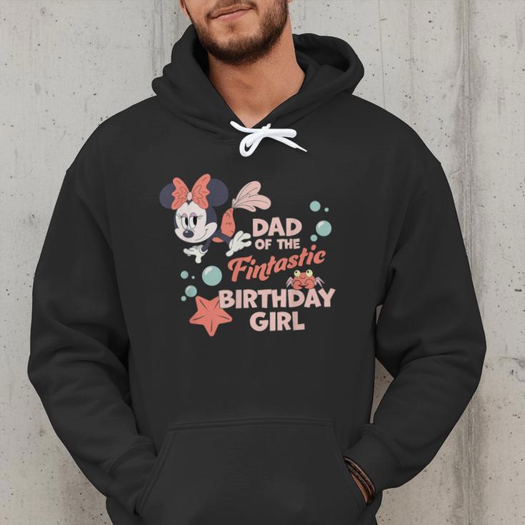 Disney Minnie Mouse Mermaid Dad Of The Birthday Girl Men Hoodie