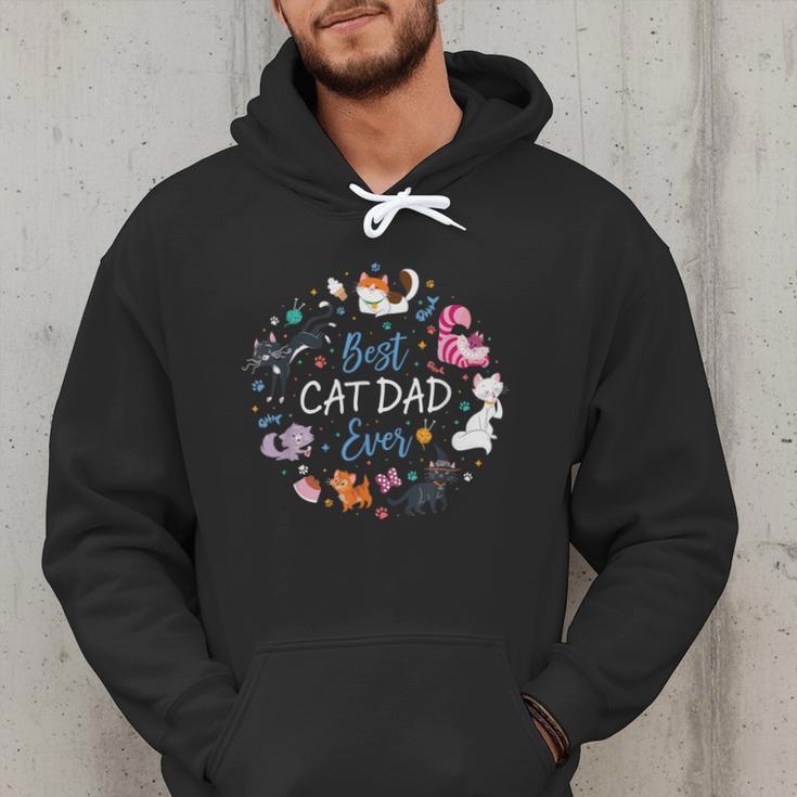 Disney Pet Parent Father’s Day Disney Cats Best Cat Dad Ever Men Hoodie