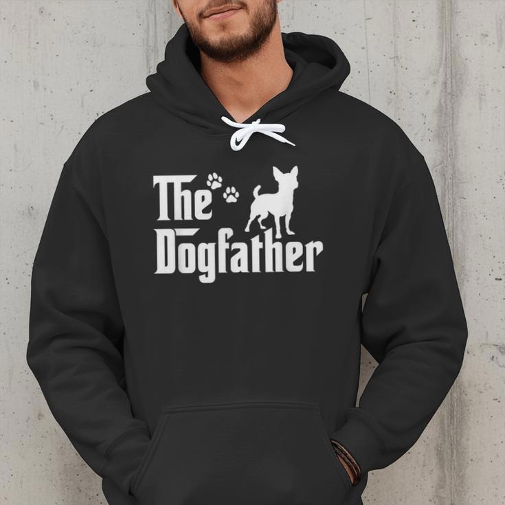 The Dogfather Tee Dad Dog Lover Chihuahua Men Hoodie