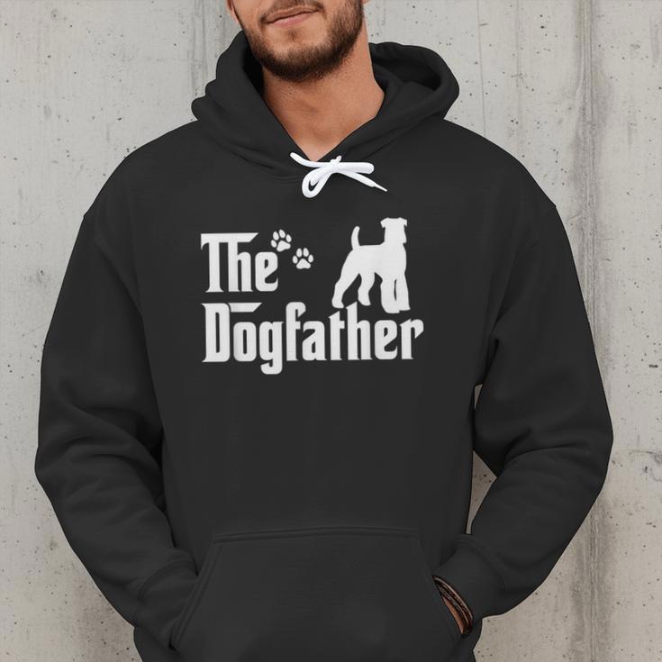 The Dogfather Tee Fathers Day Dad Dog Lover Schnauzer For Men Women Girls Kids Men Hoodie
