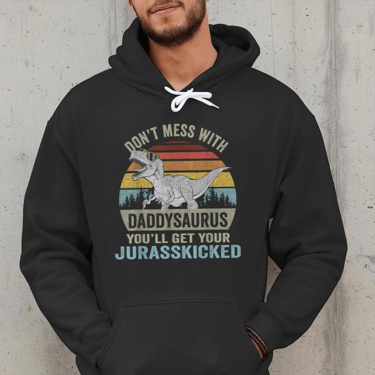 Don't Mess With DaddysaurusRex Daddy Saurus Dinosaur Men Men Hoodie
