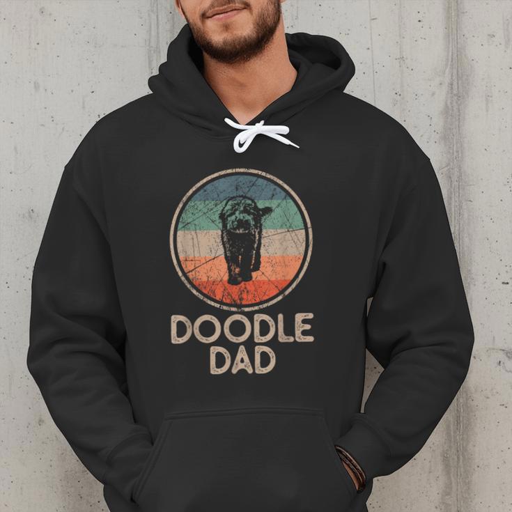 Doodle Dog Vintage Doodle Dad Small Men Hoodie