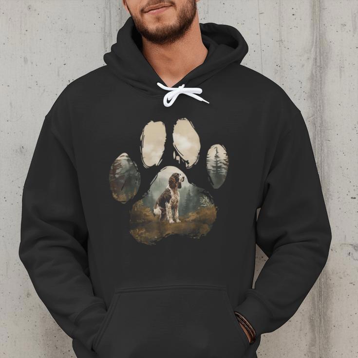 English Springer Spaniel Mountain Paw Dog Mom Dad Men Hoodie