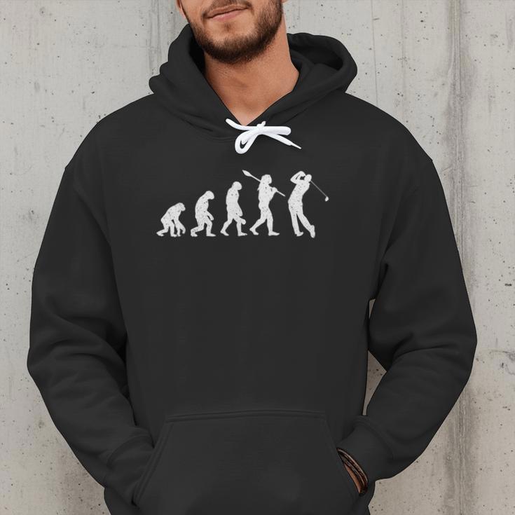 Evolution Of Golfer Dad Grandpa Golfing Lover Golf Player Men Hoodie
