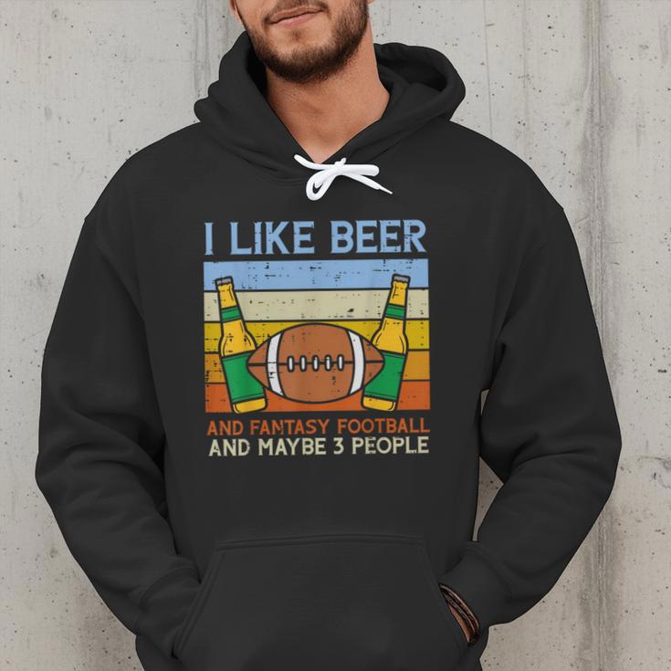 I Like Fantasy Football 3 People Draft Party Dad Men Men Hoodie