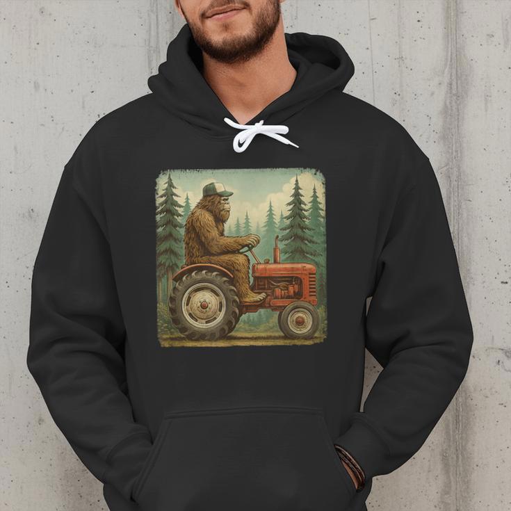 Farmer Men Tractor Rancher Farm Dad Distressed Men Hoodie