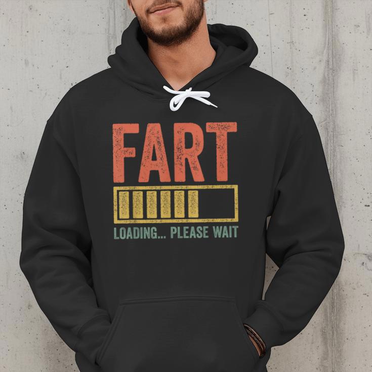 Fart Loading Please Wait Shirt Men Dad Joke Fathers Day Men Hoodie