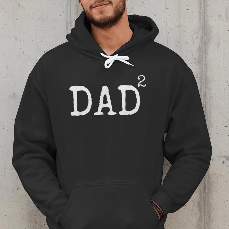 Father Of 2 Kids Dad Squared Dad To The Second Power Men Hoodie