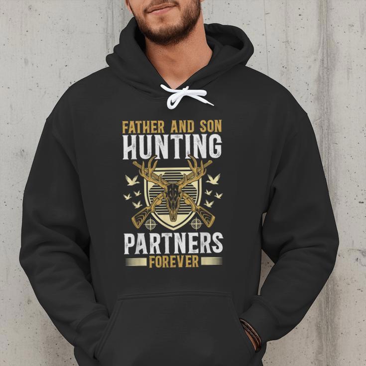 Father And Son Hunting Partners Dad And Son Hunting Buddies Men Hoodie