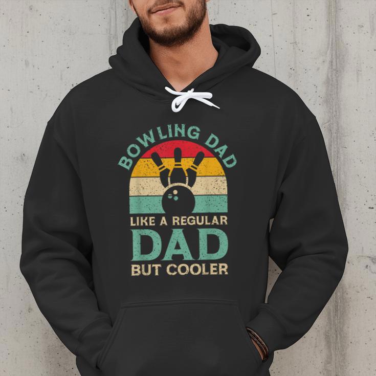 Fathers Day Bowling Dad For Bowling Player Dad Men Hoodie