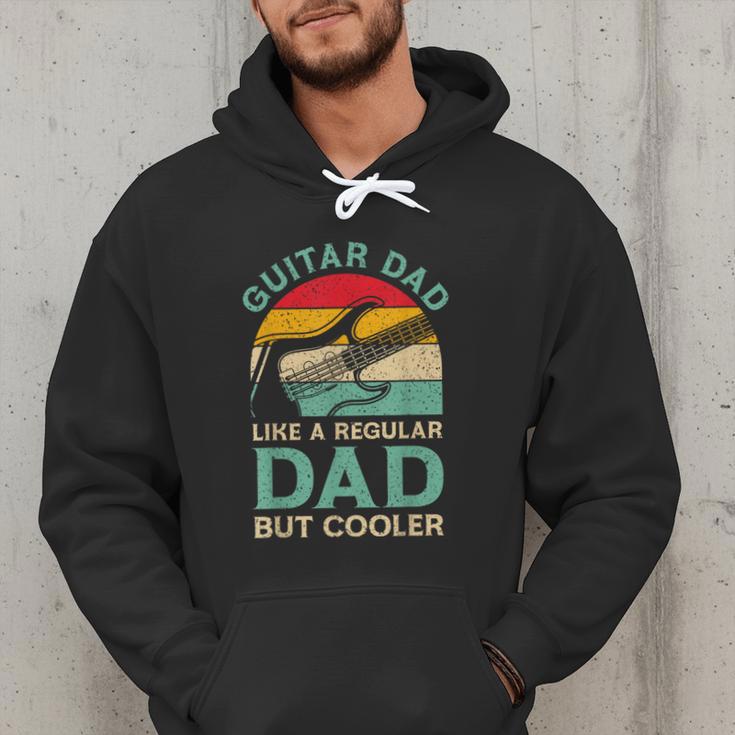 Fathers Day Guitar Dad For Guitarist Music Lover Dad Men Hoodie