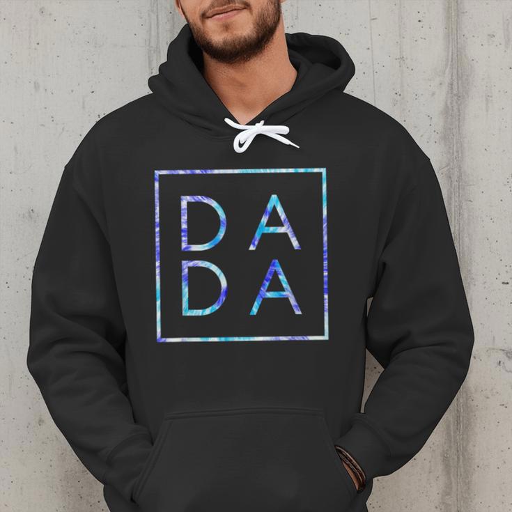 Father's Day For New Dad Dada Him Papa Tie Dye Dada Small Men Hoodie
