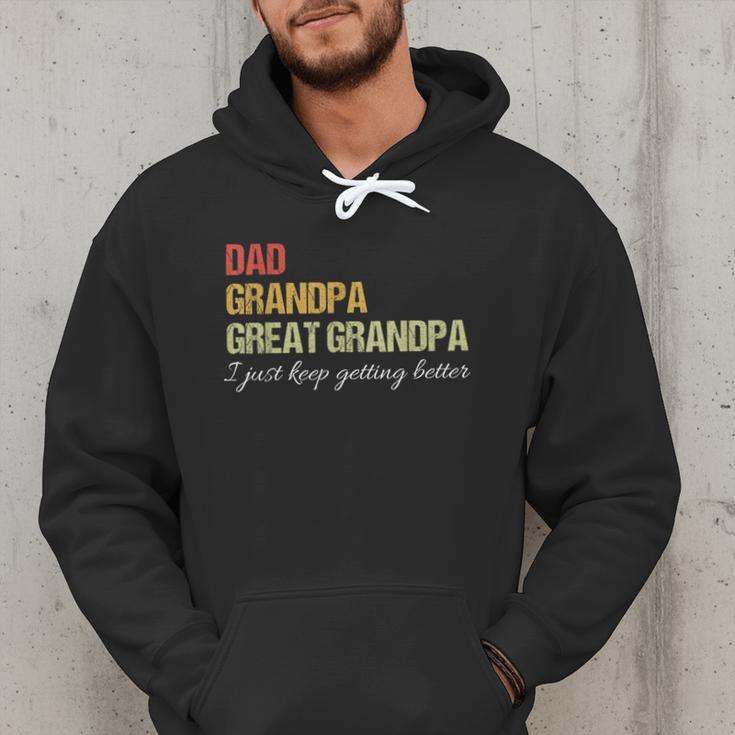 Fathers Day From Wife Son Kids Dad Grandpa Great Grandpa Men Hoodie
