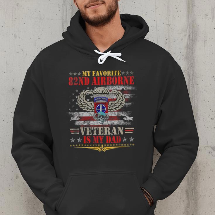 My Favorite 82nd Airborne Is My Dad Veteran Father's Day Men Hoodie My Favorite 82nd Airborne Is My Dad Veteran Father's Day Men Hoodie