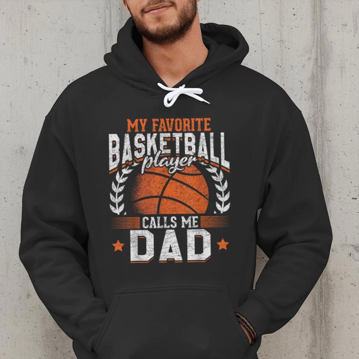 My Favorite Basketball Player Calls Me Dad Basketball Men Hoodie