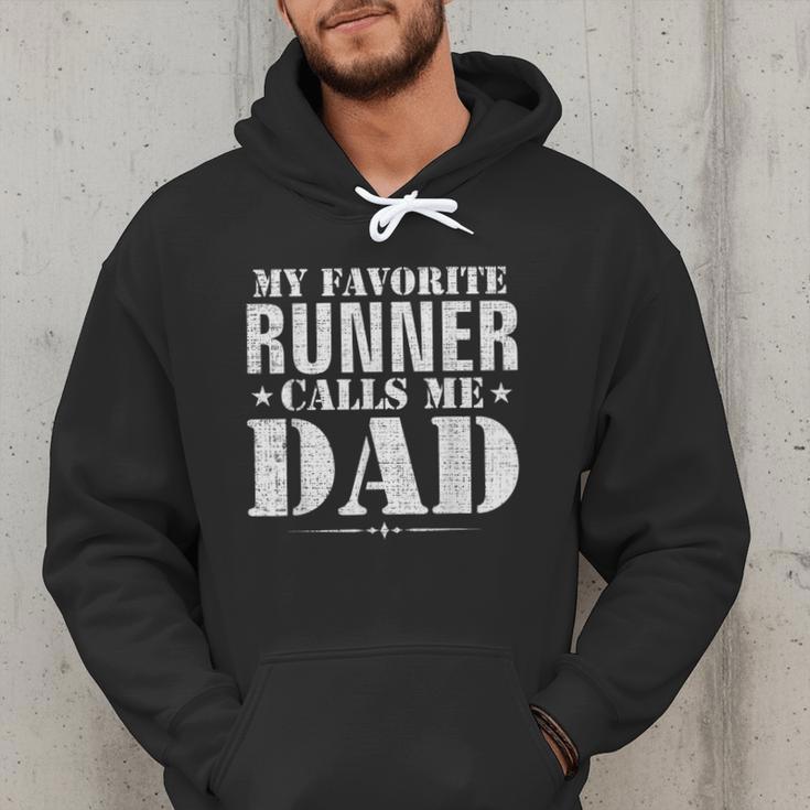 My Favorite Runner Calls Me Dad Father's Day Men Hoodie