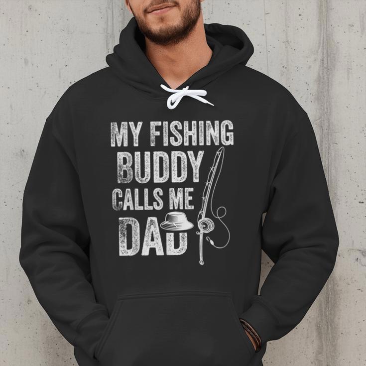 My Fishing Buddy Calls Me Dad Fisherman Men Hoodie
