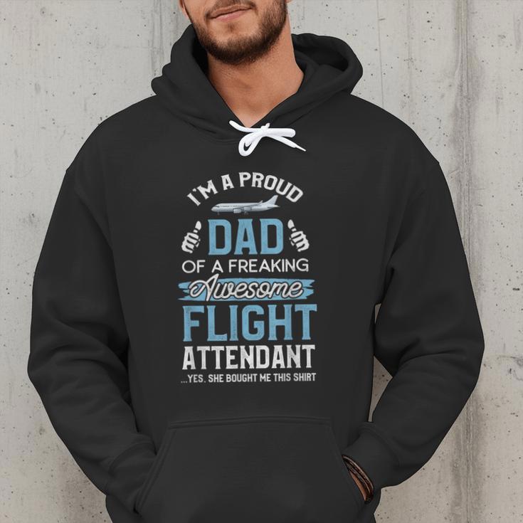 Flight Attendant Shirt For Dad Father Flight Attendant Men Hoodie