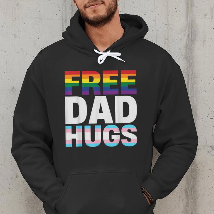 Free Dad Hugs Pride Flag Month LGBTQ Transgender Support Men Hoodie Free Dad Hugs Pride Flag Month LGBTQ Transgender Support Men Hoodie