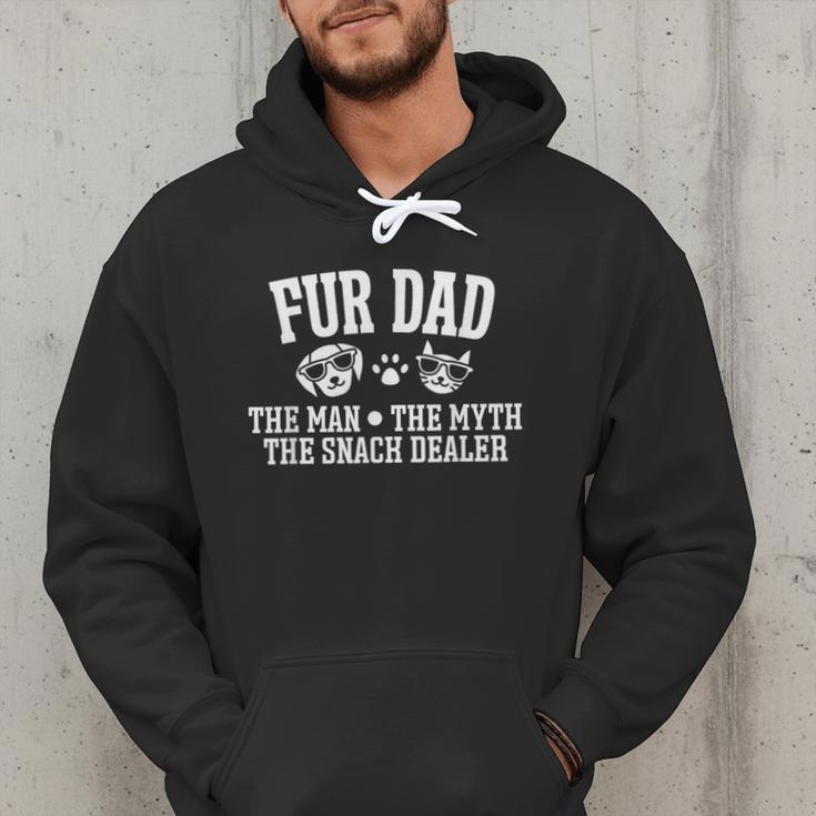 Fur Dad Man Myth Snack Dealer Dog Cat Men Hoodie
