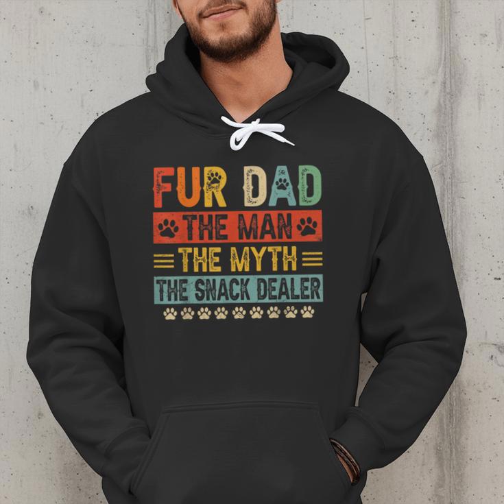 Fur Dad Man Myth Snack Dealer Paw Cat Dog Father's Day Men Hoodie