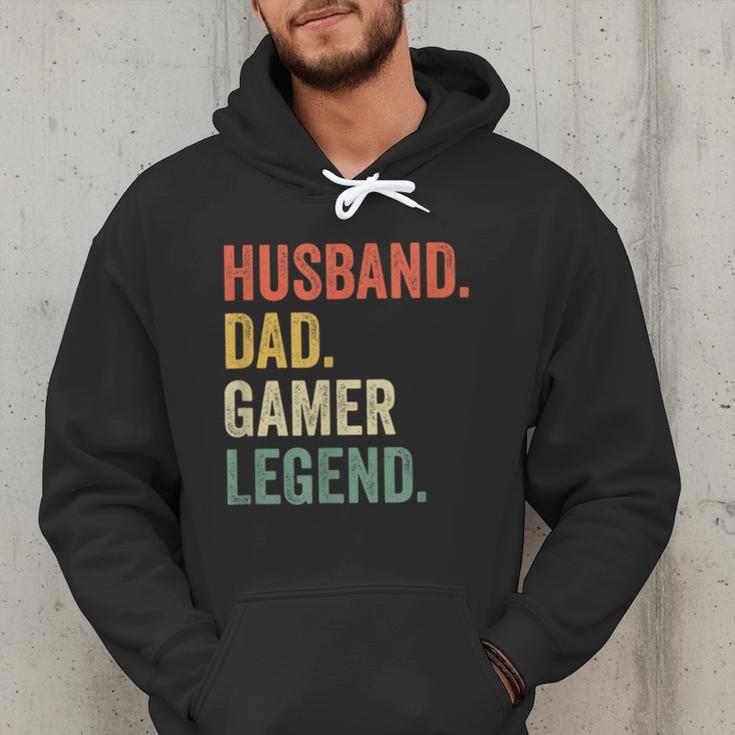 Gamer Husband Dad Video Game Legend Father's Day Men Hoodie