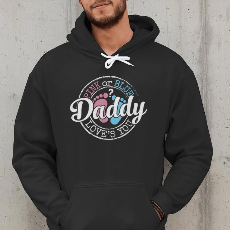 Gender Reveal Dad Daddy To Be Pink Or Blue Baby Shower Men Hoodie