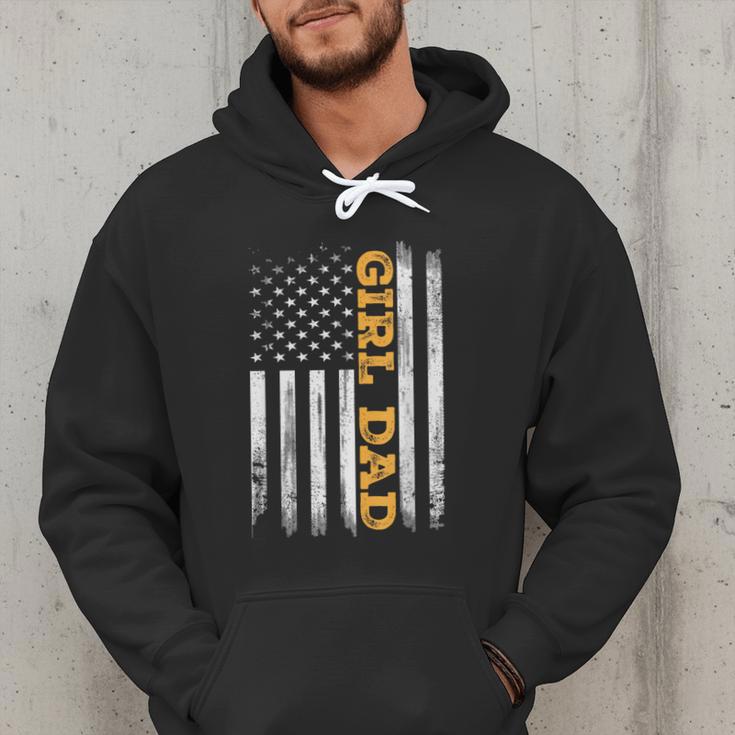 Girl Dad Father's Day Dad Daughter Dad Of Girls Outnumbered Men Hoodie