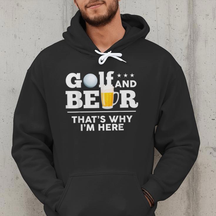 Golf And Beer Joke Dad Fathers Day Drinking Birthday Small Men Hoodie