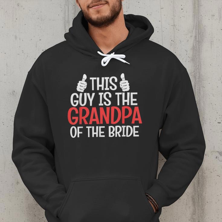 Grandpa Of The Bride Wedding Bride Grandfather Men Dad Men Hoodie