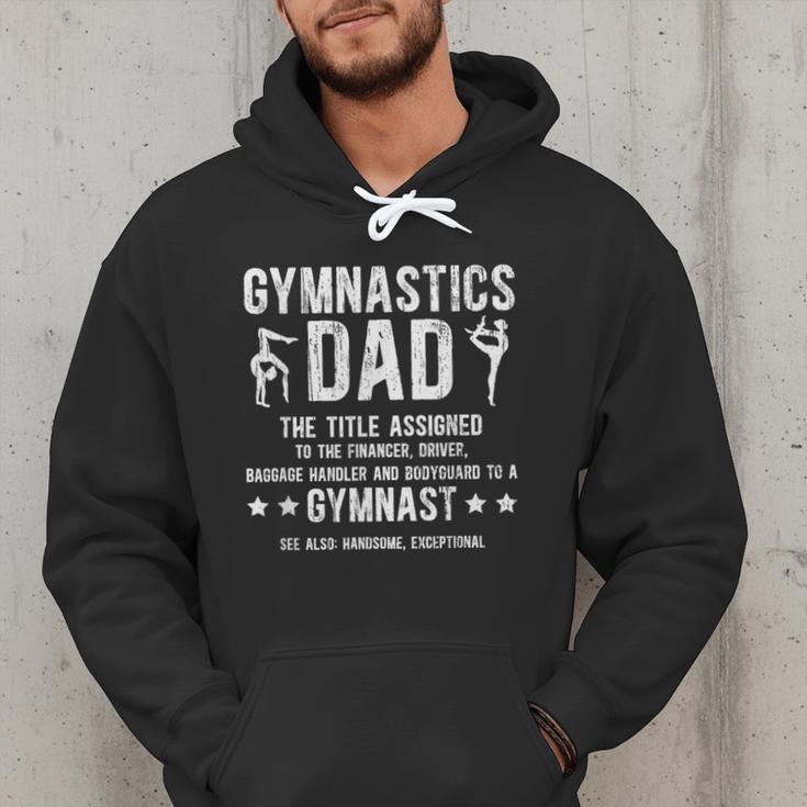 Gymnastics Dad Definition Gymnastics Father Of A Gymnast Dad Men Hoodie