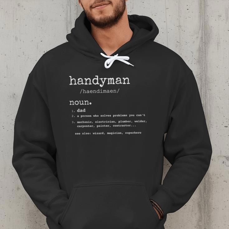 Handyman Definition Tee Dad Handyman Men Hoodie