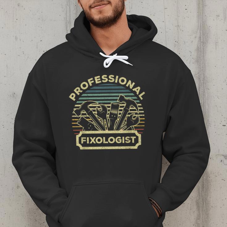 Handyman For Men Women Dad Fixologist Carpenter Tools Men Hoodie
