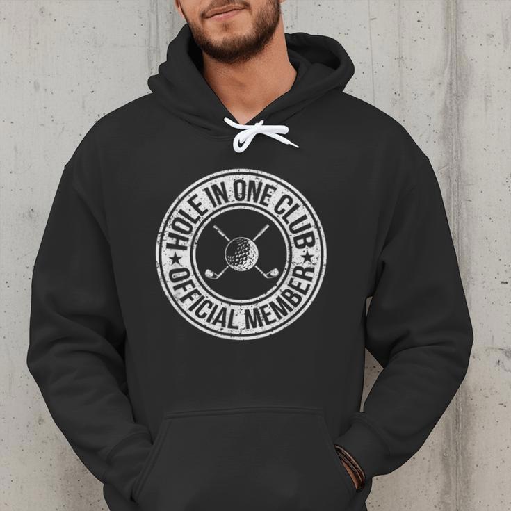 Hole In One Golf Dad & Cart Golfer Men Hoodie